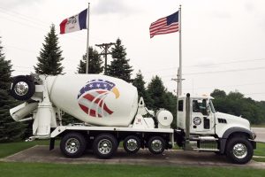 Mixer truck Eagle Rock Concrete American flag themed mixer